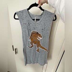 emma & sam dinosaur muscle tank